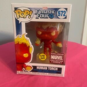 Funko Pop! Marvel Fantastic Four Human Torch Bobblehead #572 NWOT